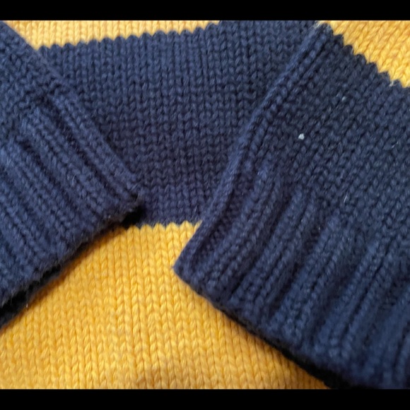 Polo Ralph Lauren kids size L/XL navy Blue & Yellow child pit to pit 12 inches - Picture 10 of 10